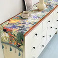 American Impressionist Oil Painting Table Flag for Home