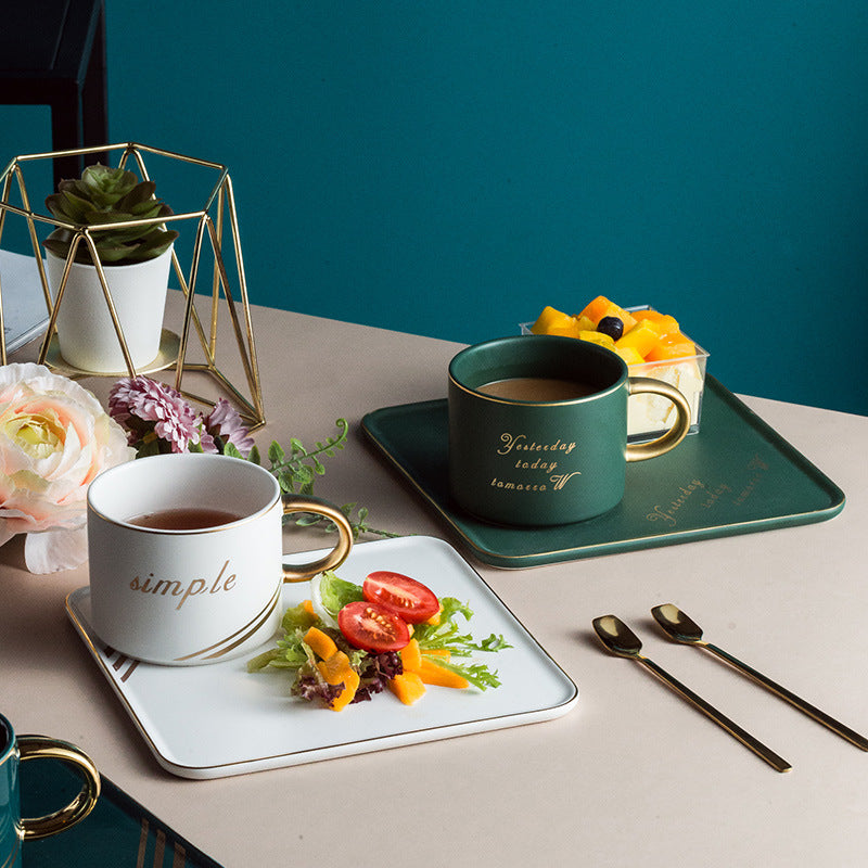 Nordic Style Creative Ceramic Coffee Cup Set