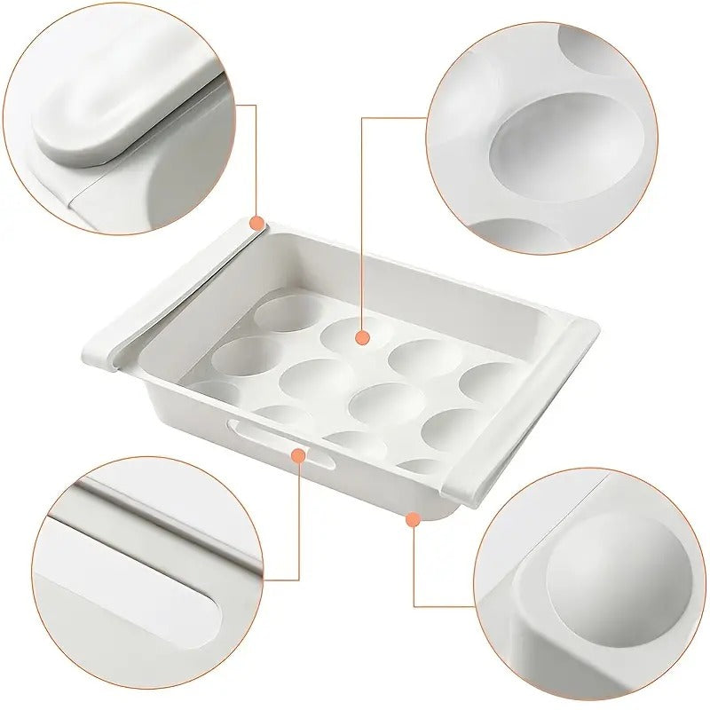 Lattice Egg Storage Organizer for Refrigerator Rack