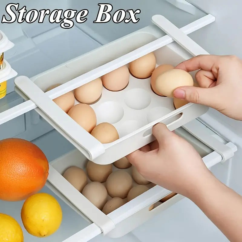 Lattice Egg Storage Organizer for Refrigerator Rack